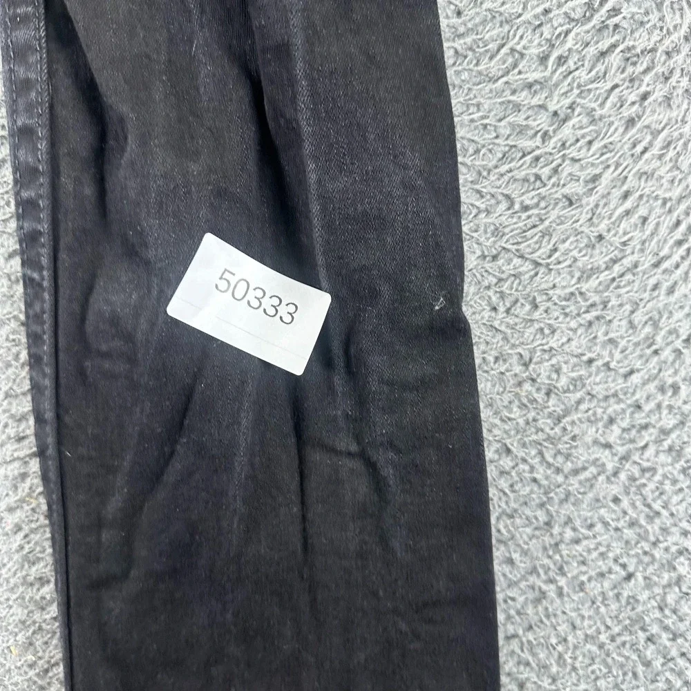 True Religion Ricky Jeans Mens 28x32 Black Cotton Denim Straight Relaxed Stretch
